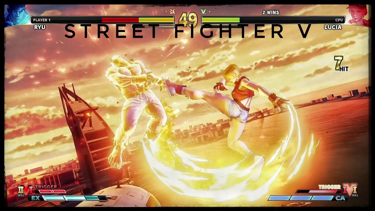 Street Fighter V - Ryu VS Lucia