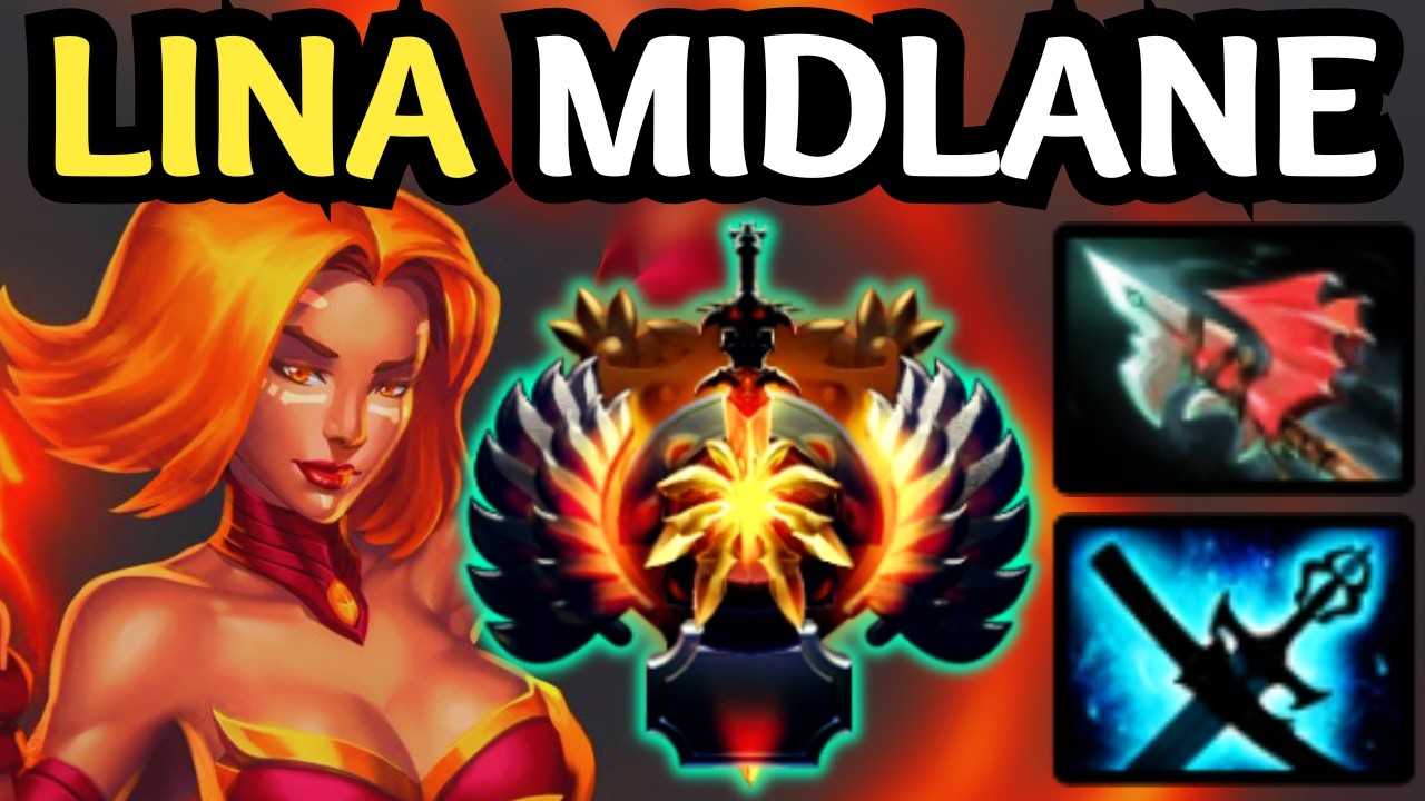 🔥 GOD MODE LINA Mid — Deletes Everyone Instantly 🔥 Dota 2 Gameplay