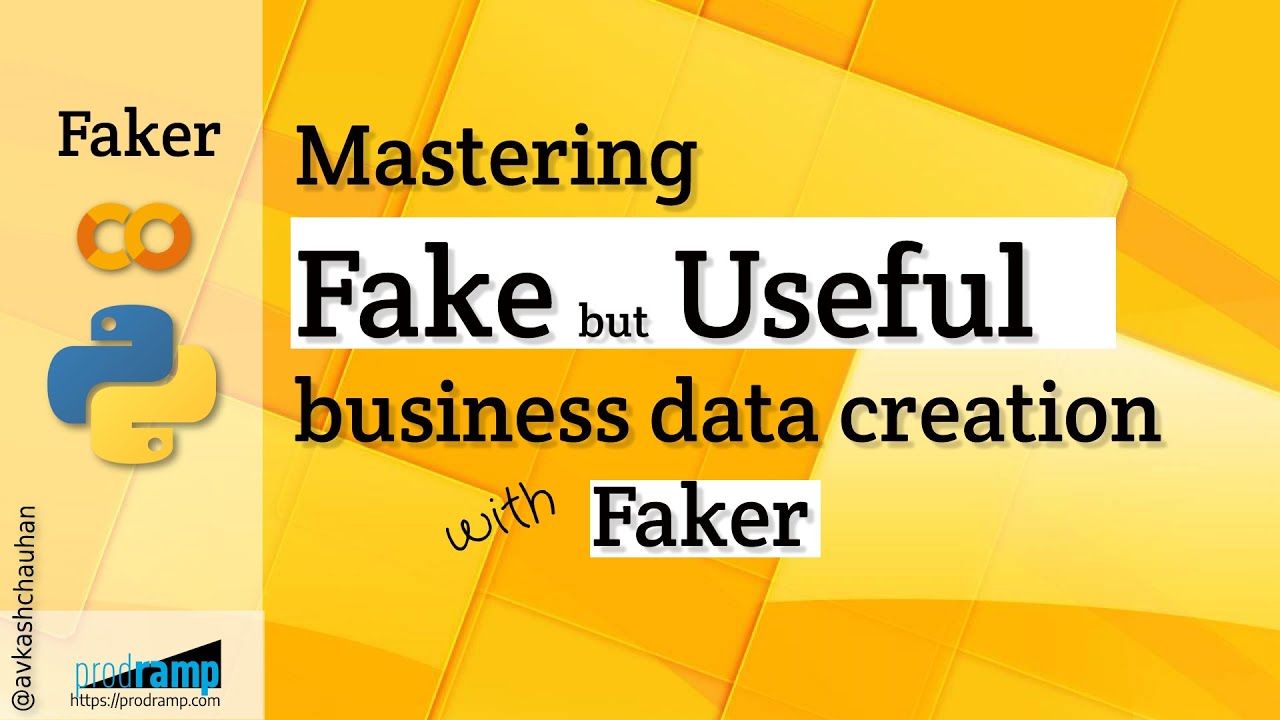Mastering fake business data creation in Python with Faker