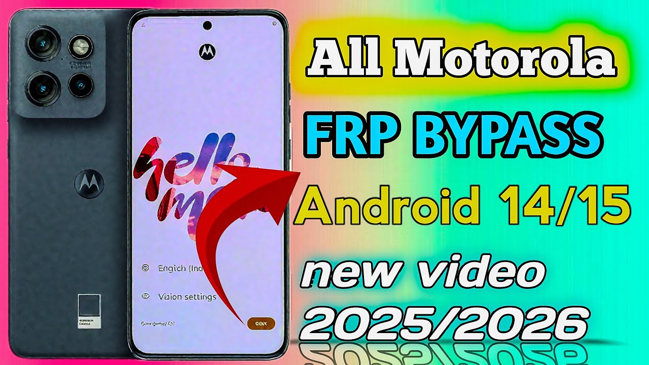 All Moto FRP Bypass Android 15 | Motorola Android 15 FRP Unlock 2025  | Moto FRP Bypass 2026
