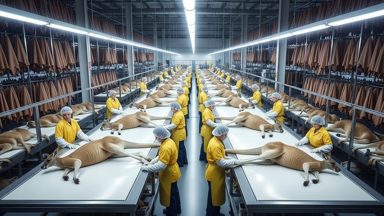 Inside the Kangaroo Leather Factory – How Kangaroo Skin Becomes Luxury Sports Shoes (Full Process)