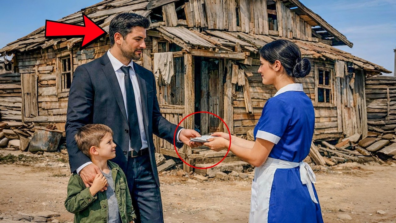 “PATRÃO, COMPRE MINHA CASA?” DISSE A FAXINEIRA… E O EMPRESÁRIO, COM SEU FILHO, NÃO ACREDITOU NAQUILO