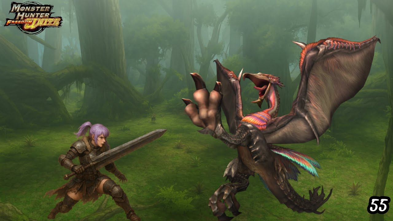 to a new place and hunt bird monsters | Gameplay Monster Hunter Freedom Unite #55