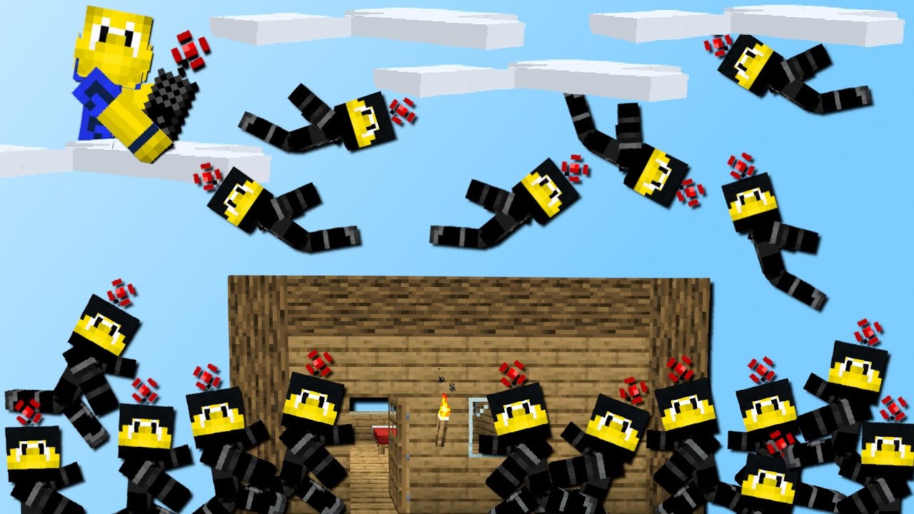 Es regnet Klone! (Einbrechen, Fernsteuern, Herobrine) - Minecraft Trolls