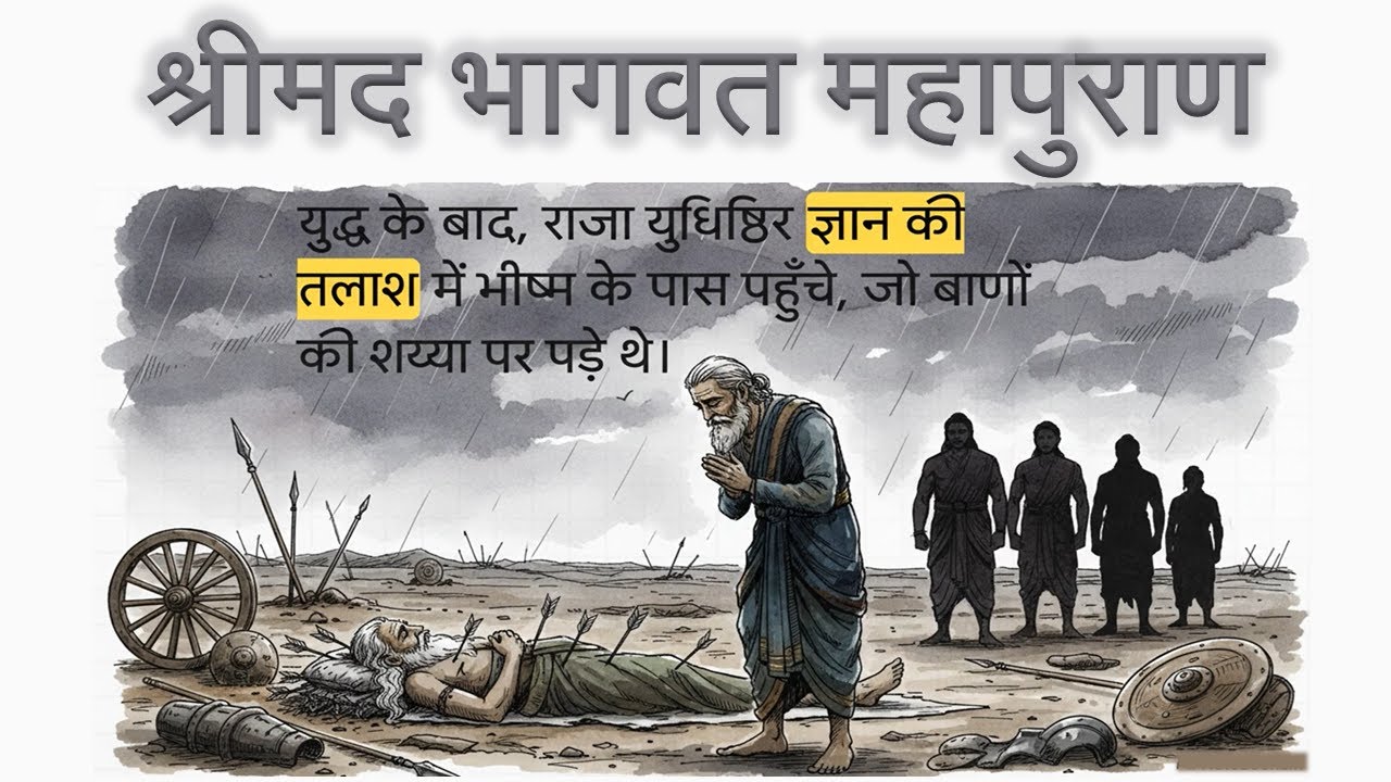 भीष्म पितामह का देह त्याग #bhagavatmahapuran #bhismapitamah