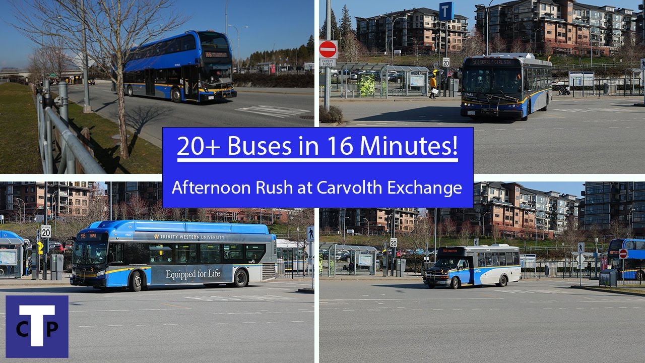 20+ BUSES IN 16 MINUTES | Afternoon Rush Hour Operations at Carvolth Exchange (4K)