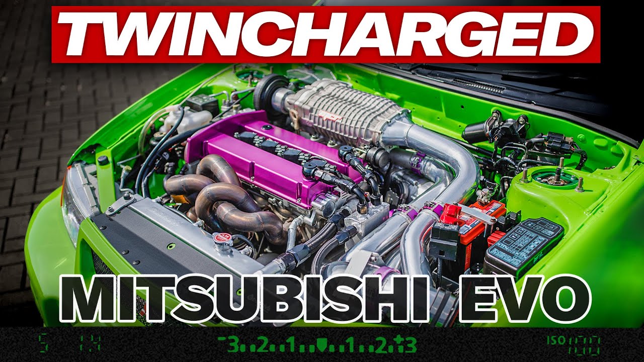 600-сильный Mitsubishi EVO 5 с турбонаддувом и нагнетателем: как это работает? | Запечатлевая авт...