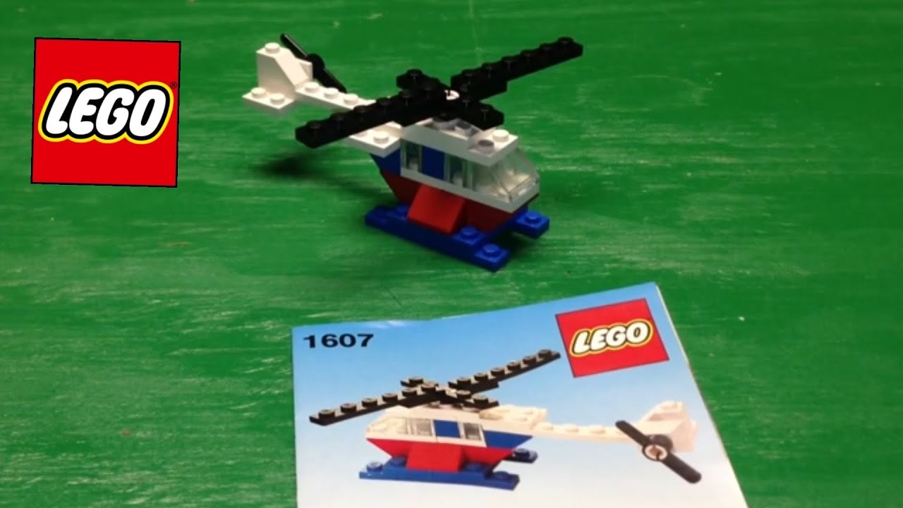 Vintage LEGO 1607 Helicopter - Universal building set from 1987