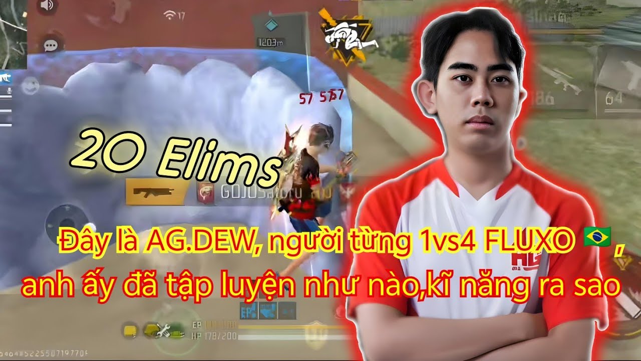 Đây là AG.DEW, người từng 1vs4 FLUXO 🇧🇷, anh ấy đã tập luyện như nào,kĩ năng ra sao