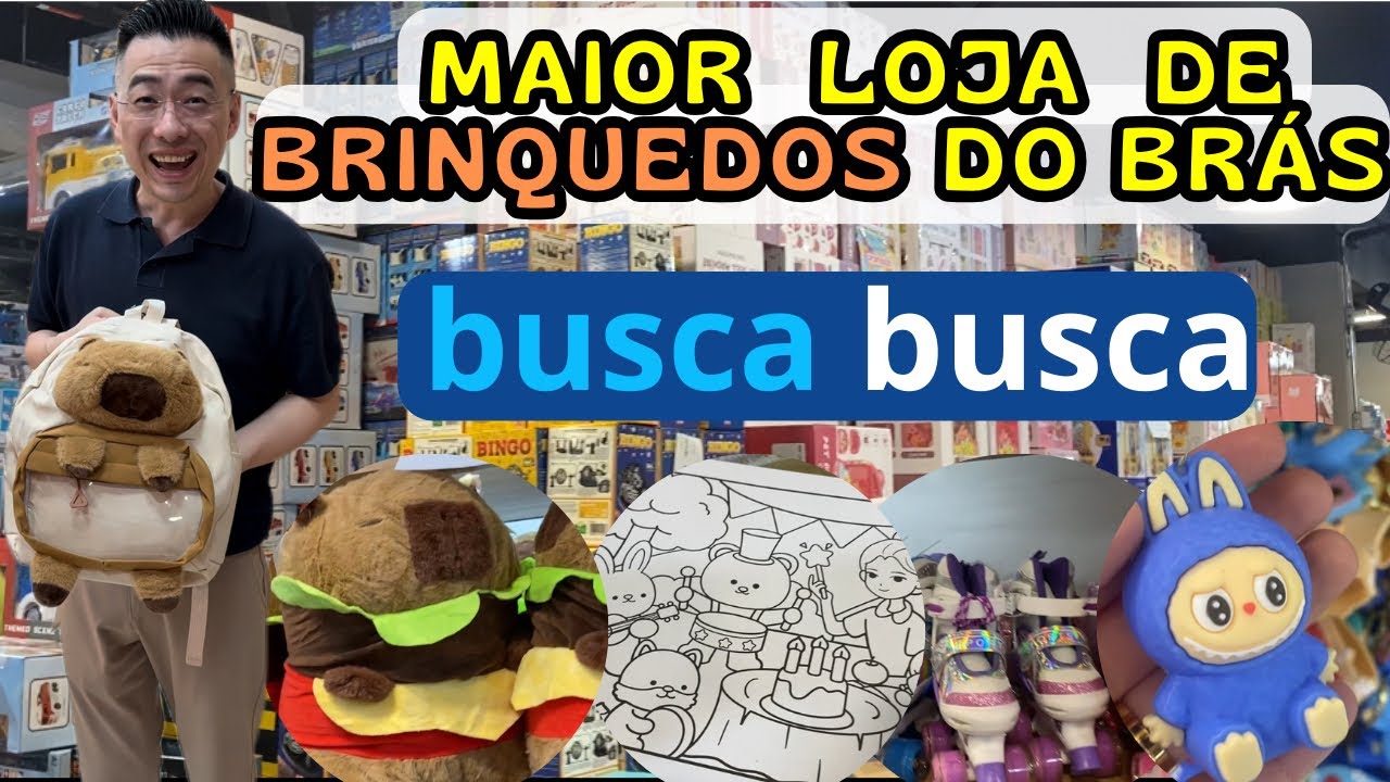 😱Conheça a MAIOR loja de BRINQUEDOS do BRÁS com preços | Busca Busca 🎡🎢🎠