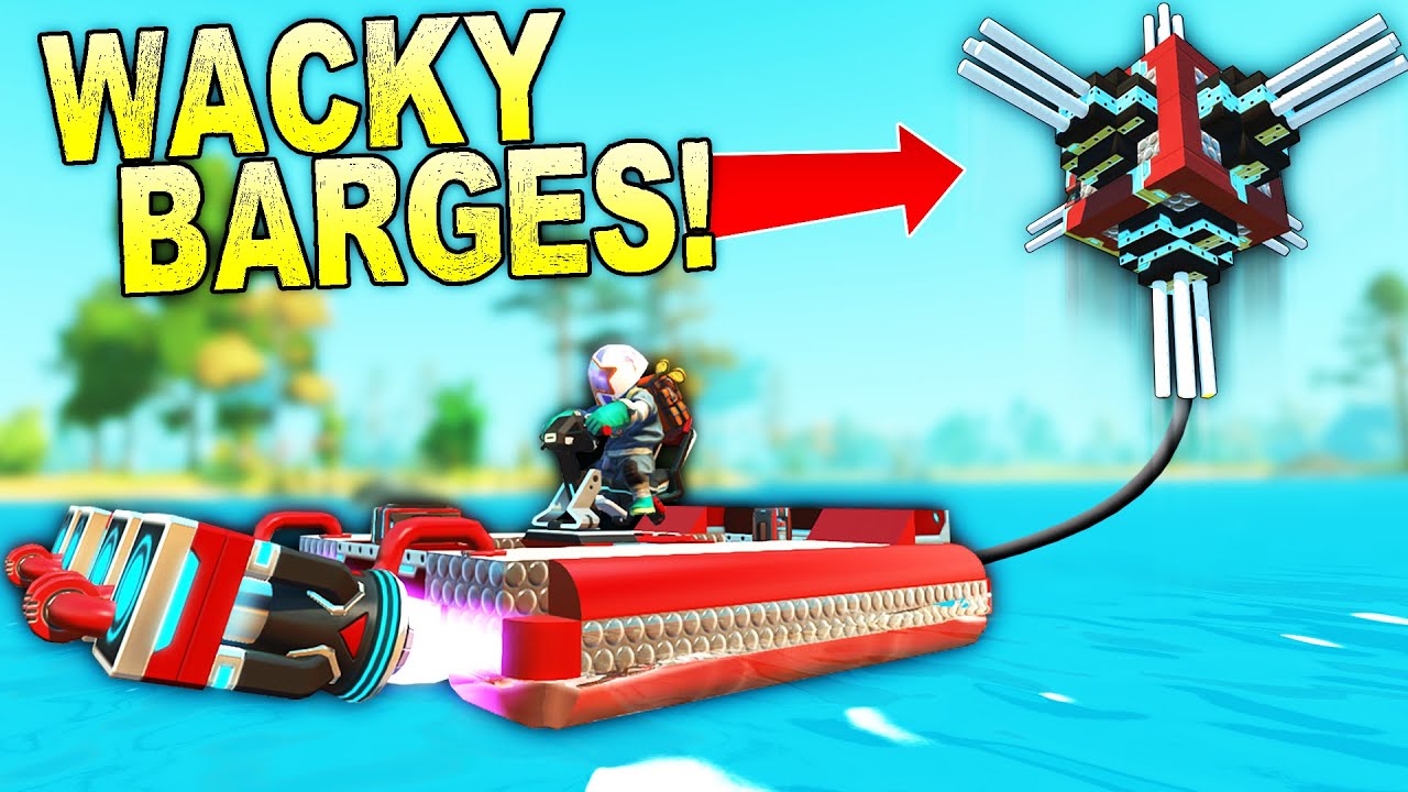 Surprising Friends with WACKY BARGES and Trying to Race With Them!