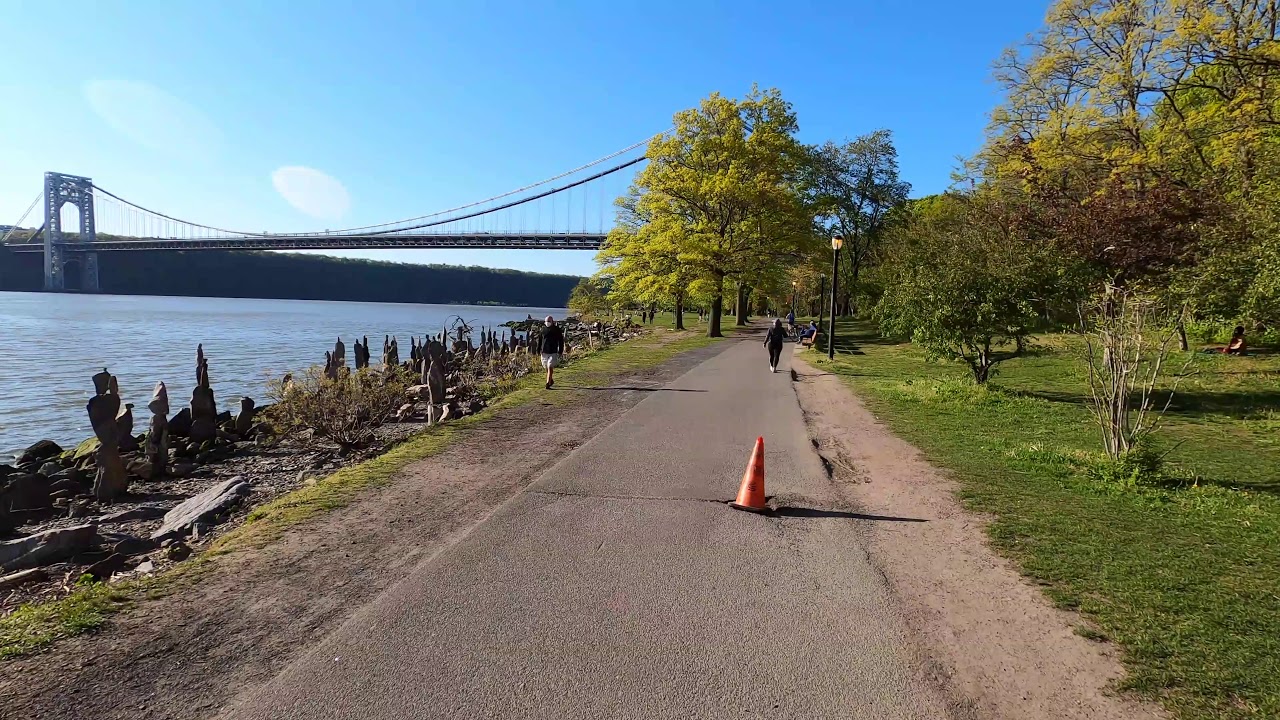 ⁴ᴷ⁶⁰ Cycling NYC (Narrated) : Hudson River Greenway to Inwood, Manhattan (May 13, 2020)