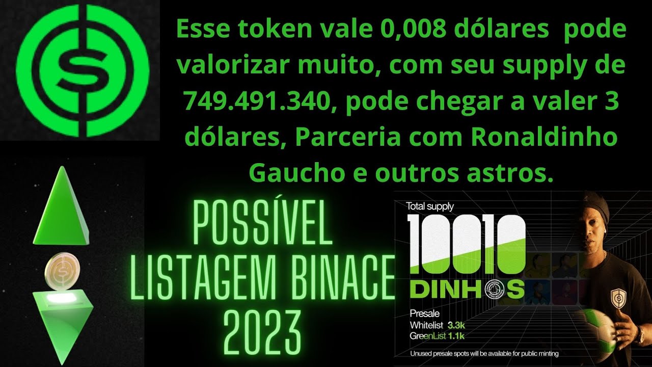 Criptomoeda no valor 0,008 d&oacute;lares, supply baixo pode explodir na alta, e entrar na Binance em 2023?