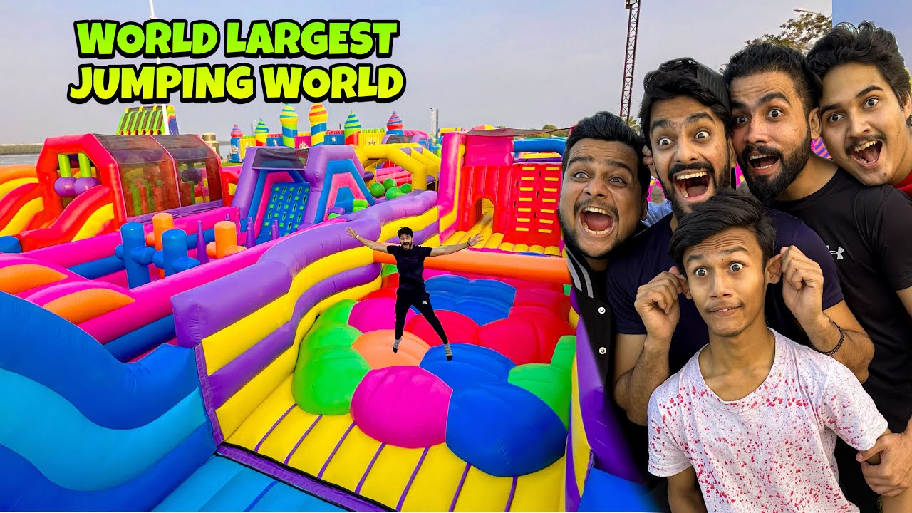 WORLD LARGEST JUMPING HOUSE 😍 JAMBO JUMP | MISHKAT KHAN