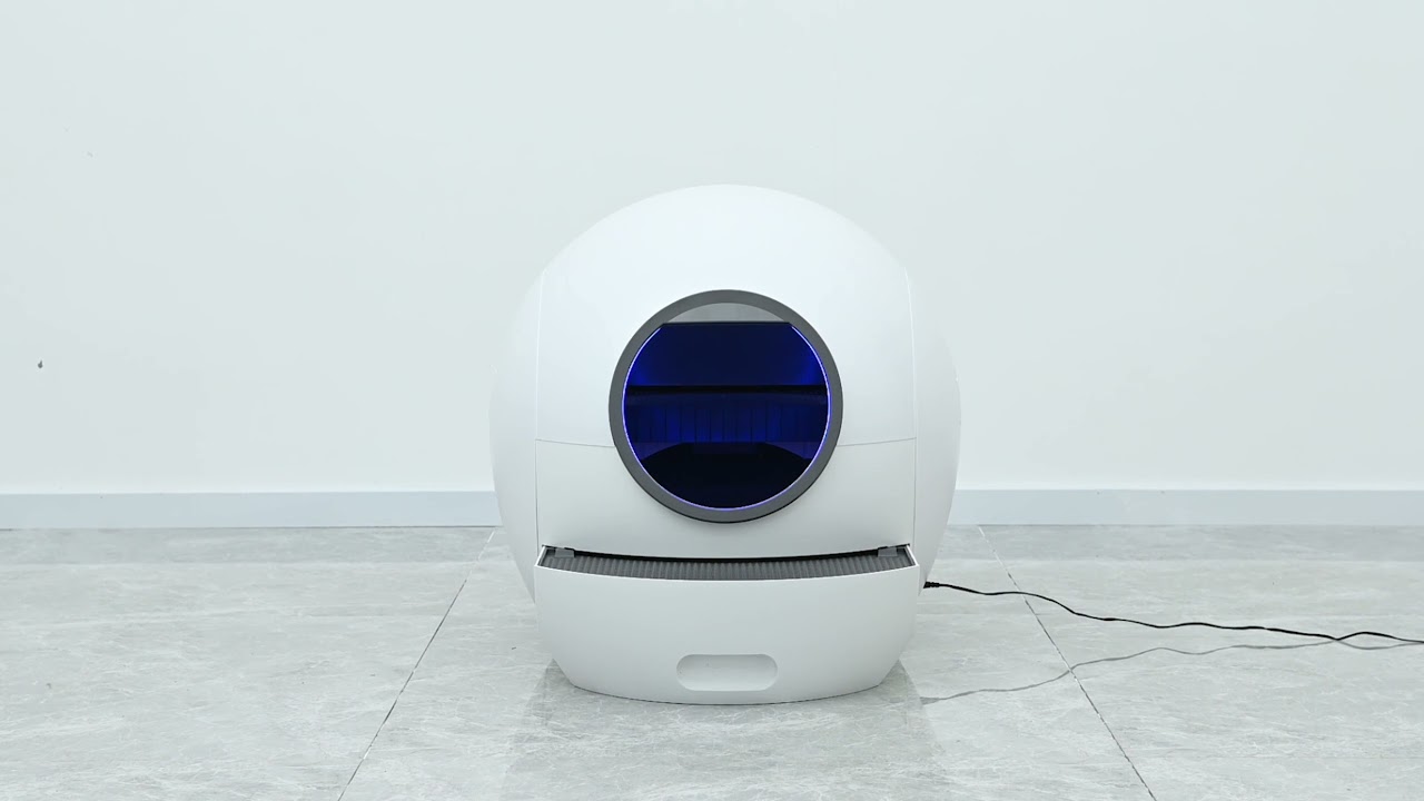ELSPET cat litter box unpacking and spin-off video