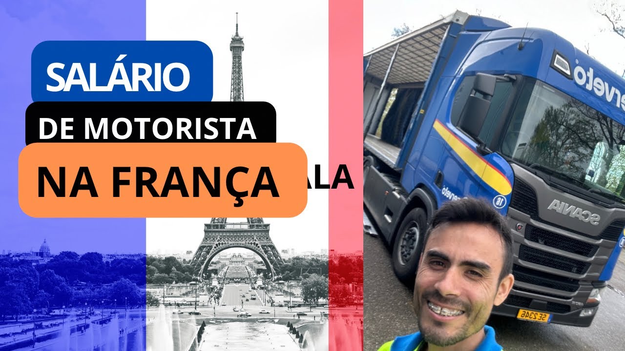 Quanto ganha um motorista na França? 3.000 euros🇫🇷. 16.000 reais 🇧🇷