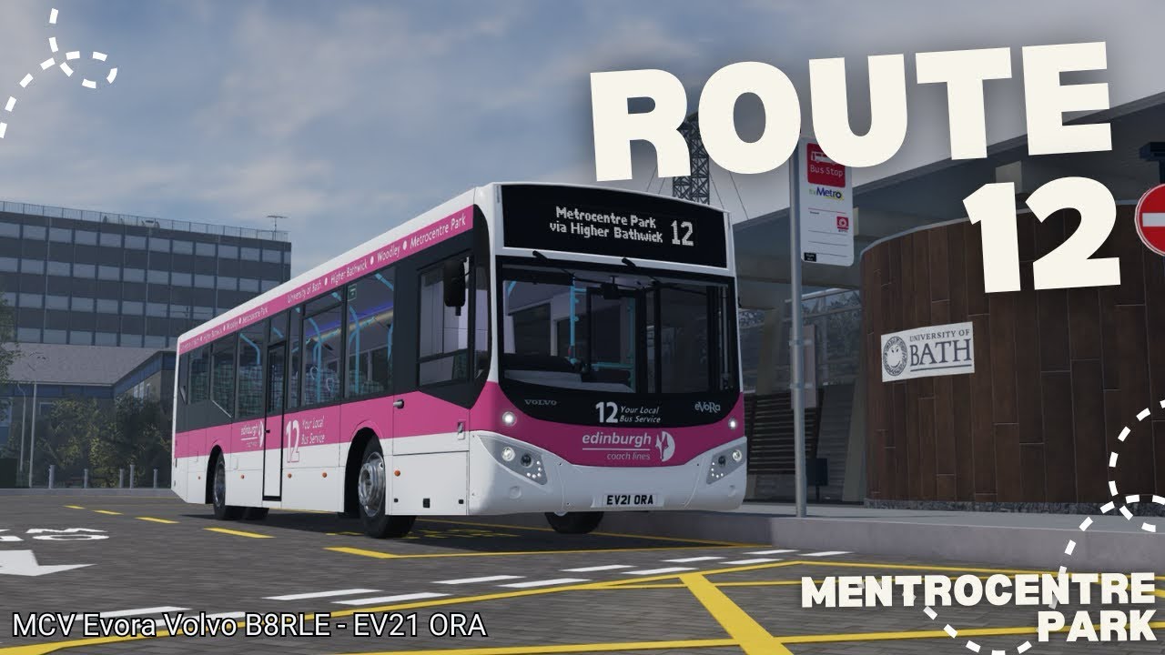 Driving Route 12 🚍 | MCV Evora | Bathwick Town (Return Journey) | Roblox #roblox #robloxsimulator