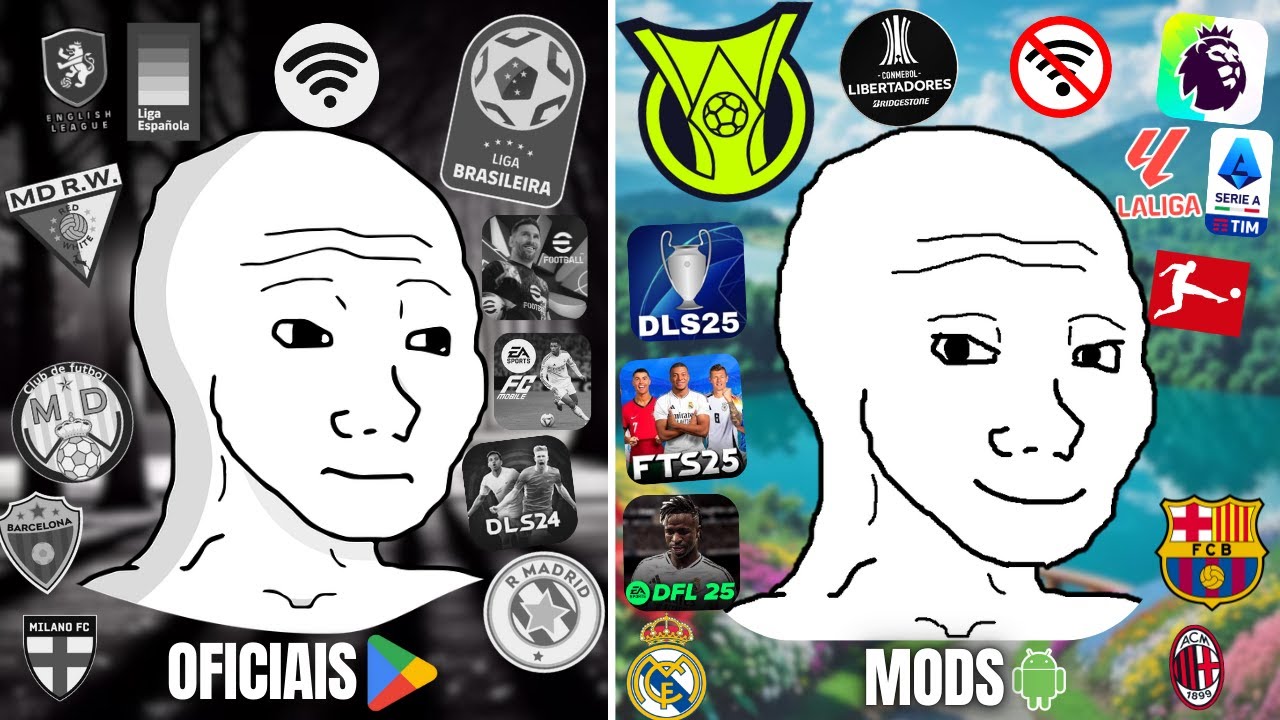 Os MODS estão SALVANDO o FUTEBOL DE CELULAR?