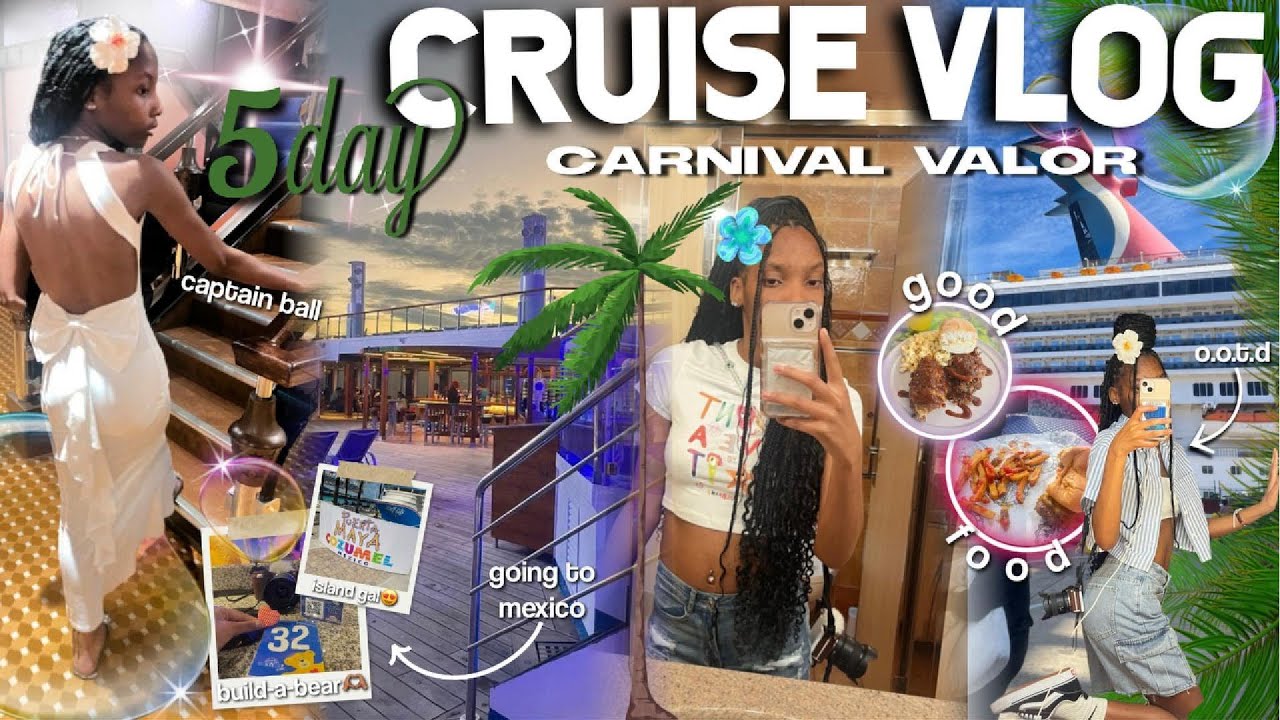 THE ULTIMATE CRUISE🌴🌺||5 day, carnival valor, friend trip, cozmuel, parties, food🛳️||Kaitlynn East