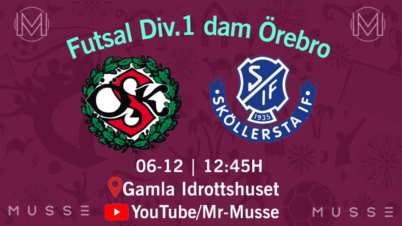 Örebro SK  & Sköllersta IF | Futsal div.1 Dam | 06-12-2025 | Örebro, Sverige | 5-0 