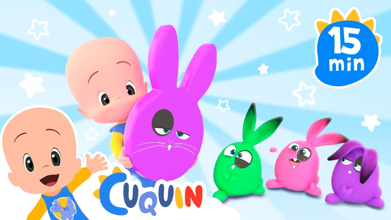 Learn the shapes with Cuquín and Ghost's color cube | Kids Education | Cleo & Cuquin