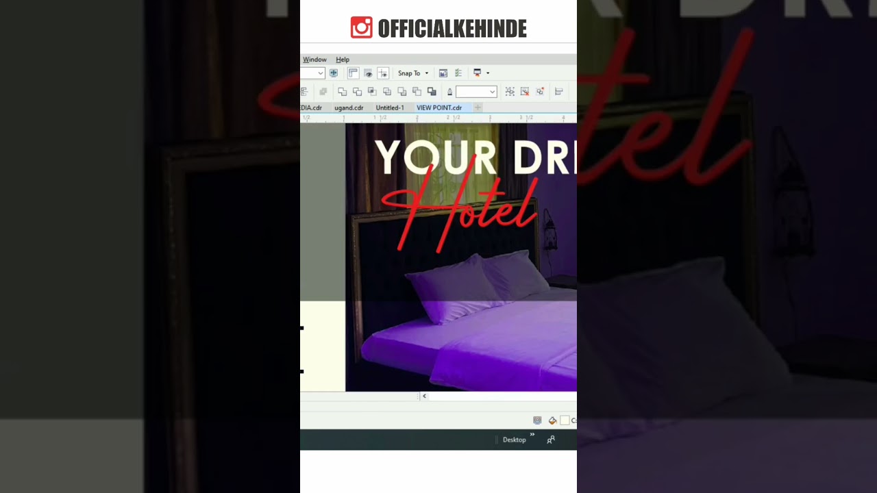 How TO DESIGN HOTEL FLYER DESIGN USING #Coredraw #tutorial #design #effects #hotel #simple #speedos