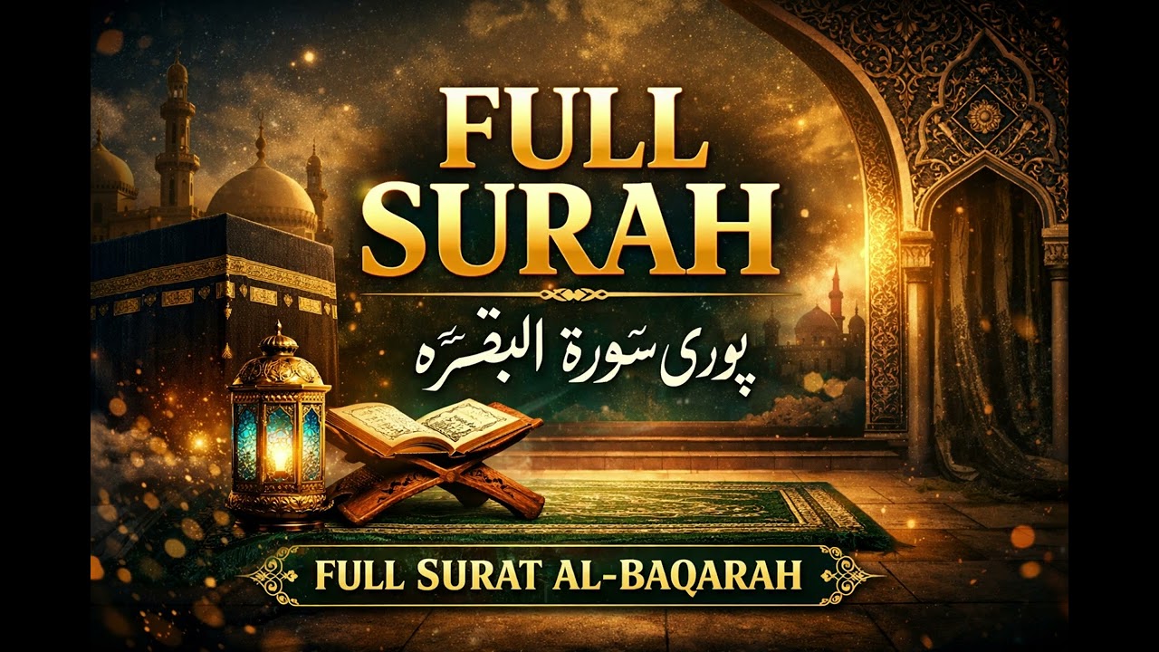 Surah Al-Baqarah Full Recitation | Beautiful Quran Recitation for Peace & Protection