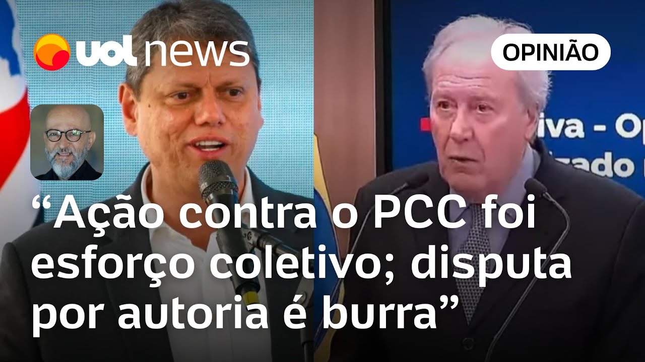 Tarcísio elogia operação contra PCC na Faria Lima; Josias critica: 'disputa burra sobre autoria'