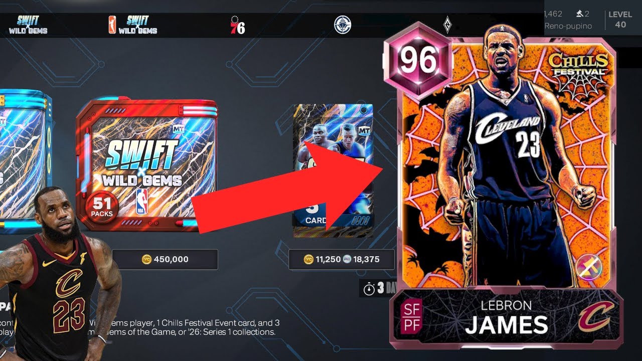 I OPENED 2 SWIFT X WILD GEMS 51 BOXES FOR LEBRON JAMES