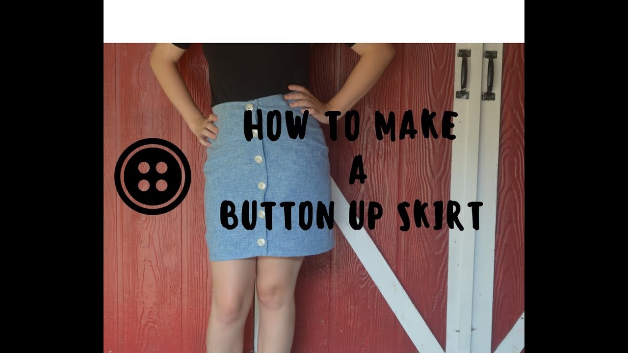 How to Make a Button Up Skirt