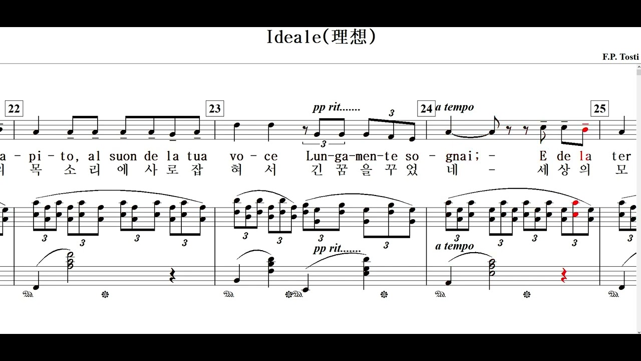 Ideale(理想) / F.P. Tosti