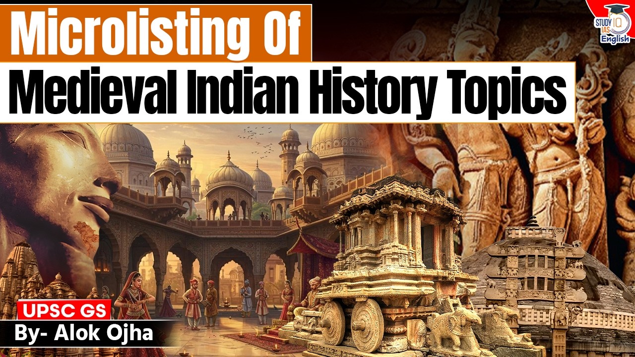Micro-listing of Medieval Indian History Topics for UPSC Prelims 2026 | By Alok Ojha
