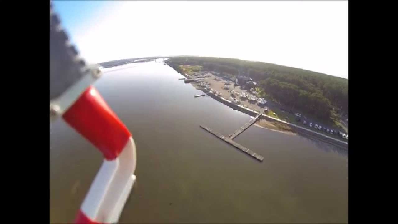 十三湖・中の島遊歩道橋空撮 DJI Phantom 2 with GoPro