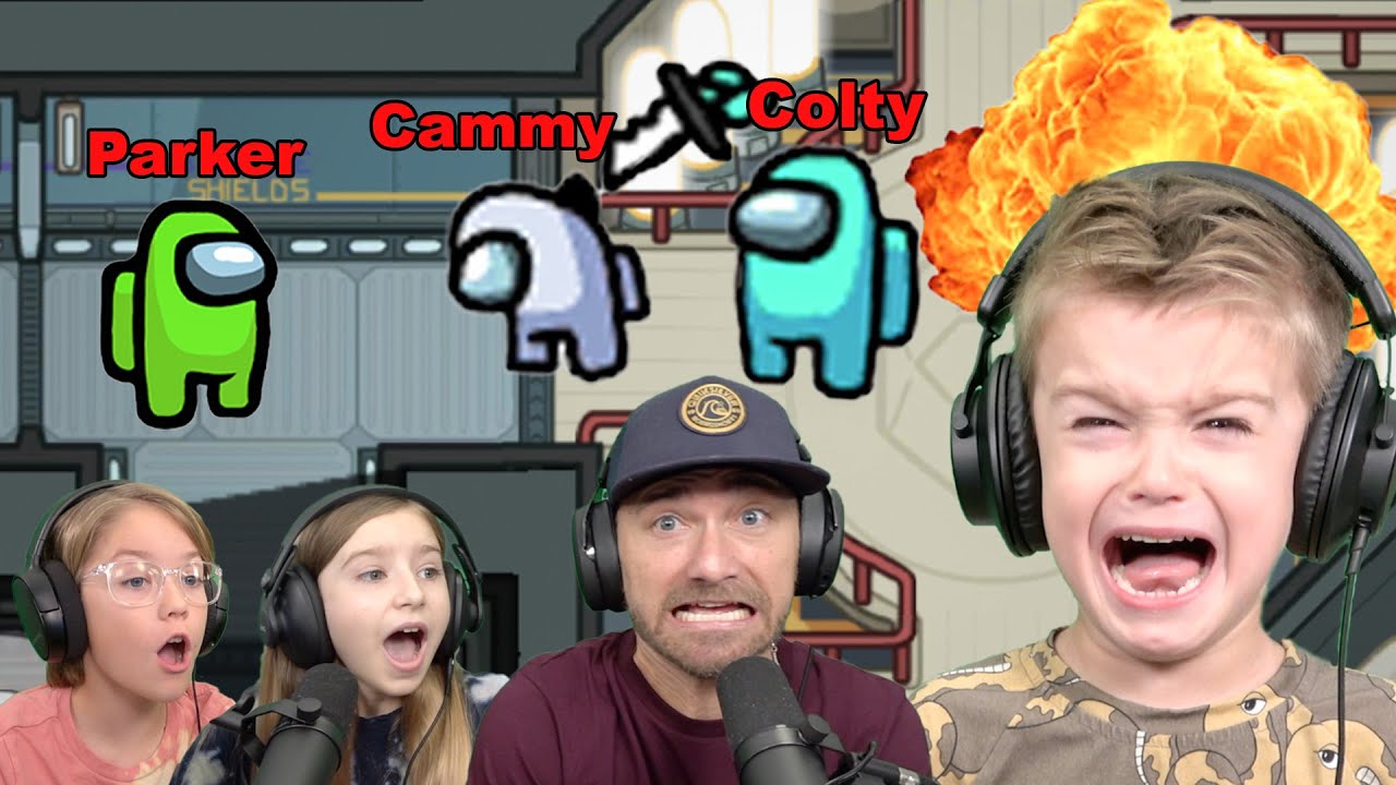Colty Rage Quits Among Us When Parker Catches Him Kill Cammy!