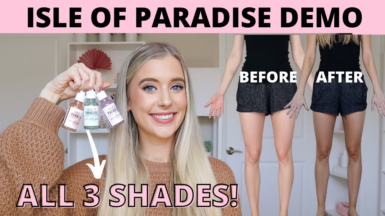 Isle of Paradise Tanning Drops Review! Isle of Paradise Self Tanning Drops- Light, Medium & Dark