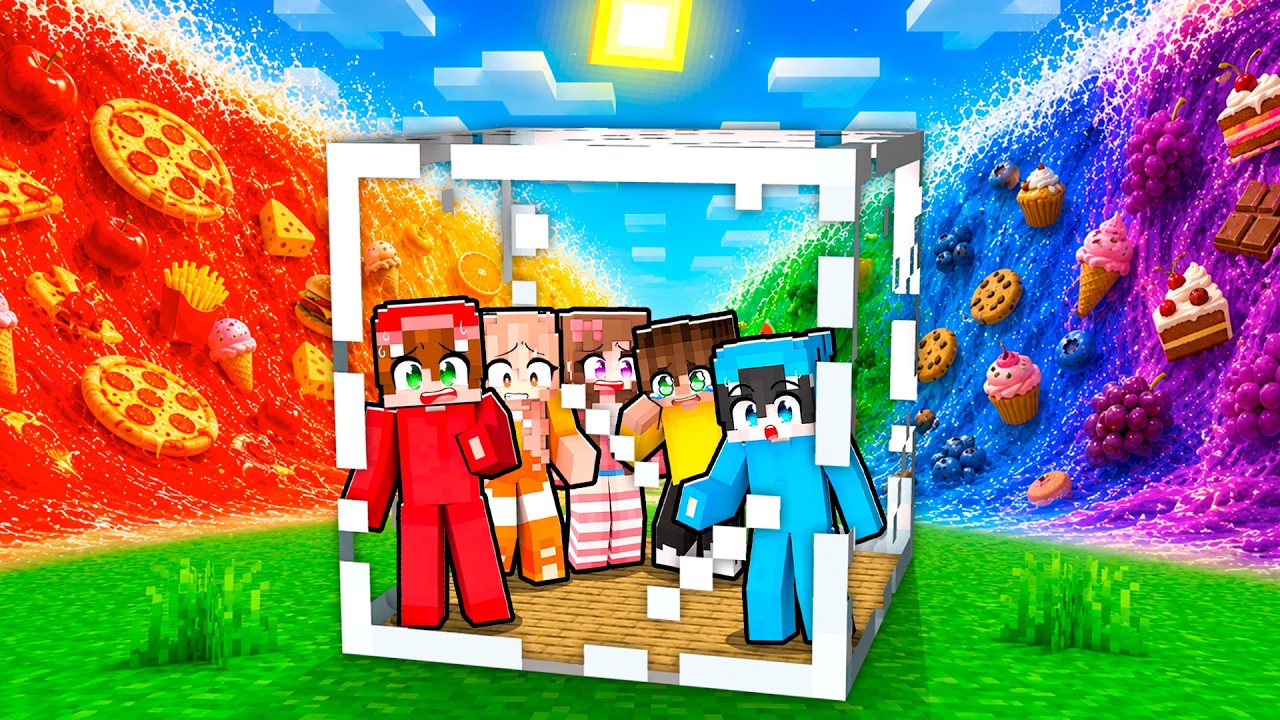 FOOD TSUNAMI vs DOOMSDAY BUNKER in Minecraft!