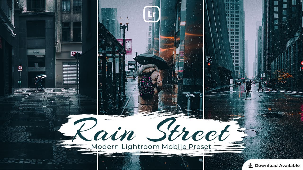 Rain Street | Lightroom editing | Lightroom Mobile Preset Free DNG