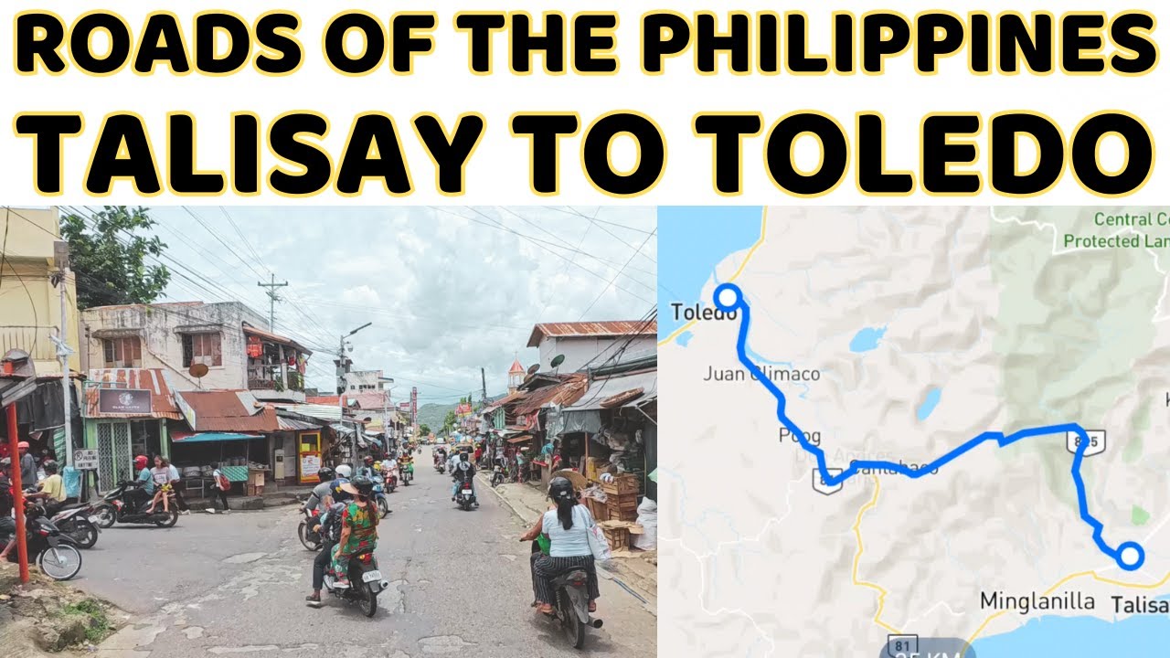 Roads of the Philippines - Dangerous Roadtrip from Talisay to Toledo , Cebu, Philippines in 4K