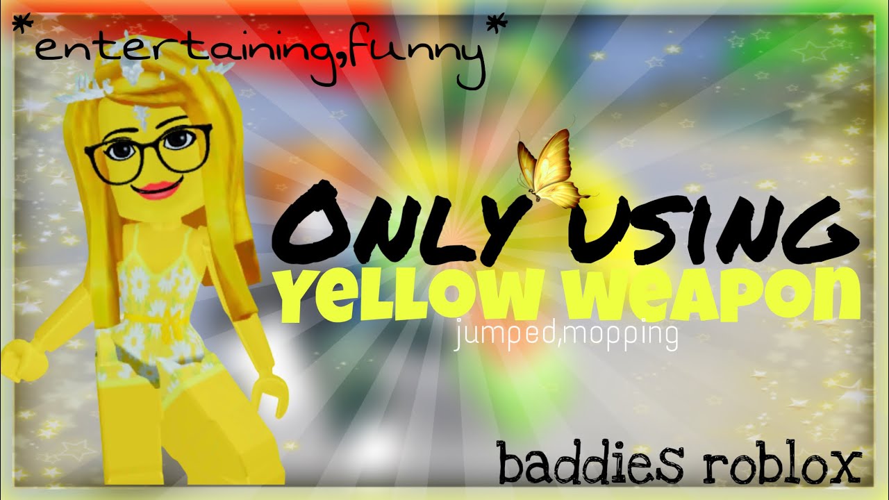 🫧Используйте ТОЛЬКО ЖЕЛТОЕ оружие в Baddies Roblox🫧 #robloxbaddie