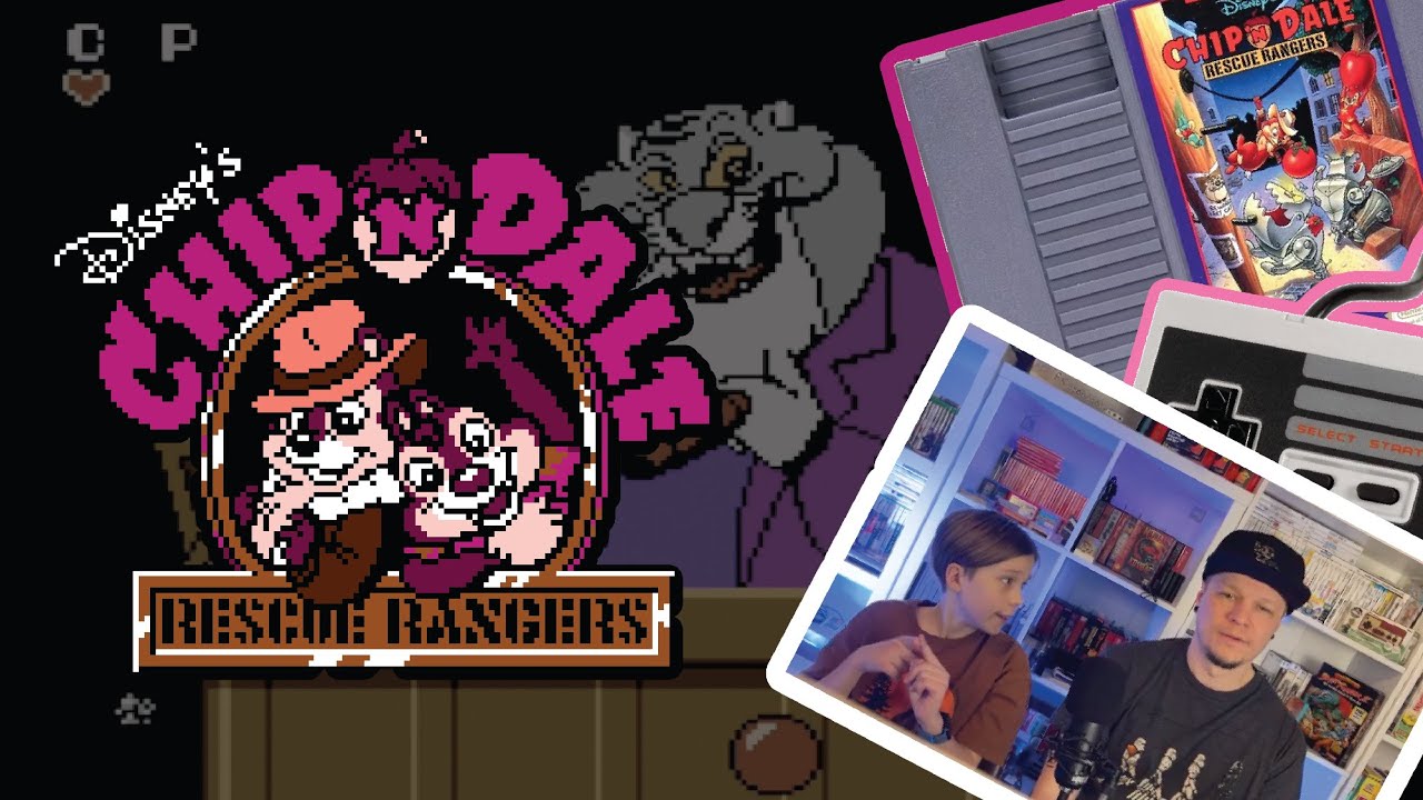 Chip ’n Dale: Rescue Rangers (NES) | Full Gameplay with My Son