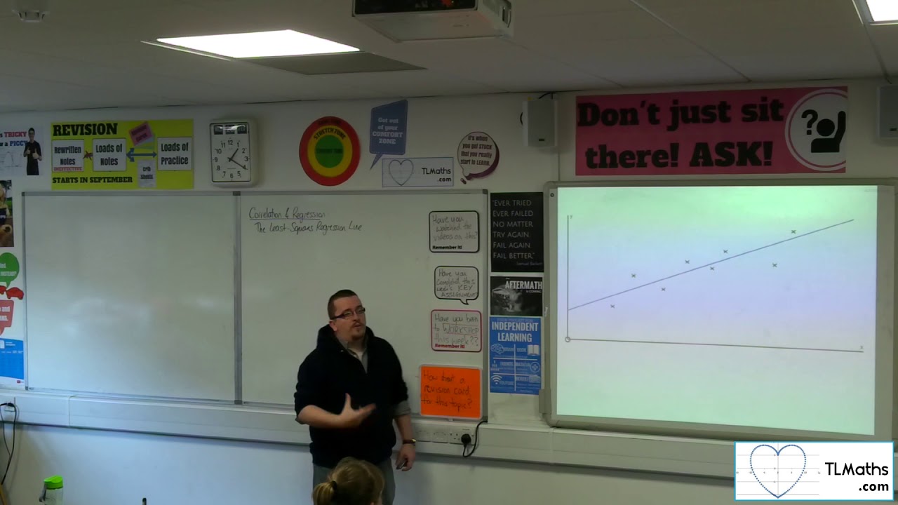 OCR MEI Statistics 2 1.04 The Least-Squares Regression Line