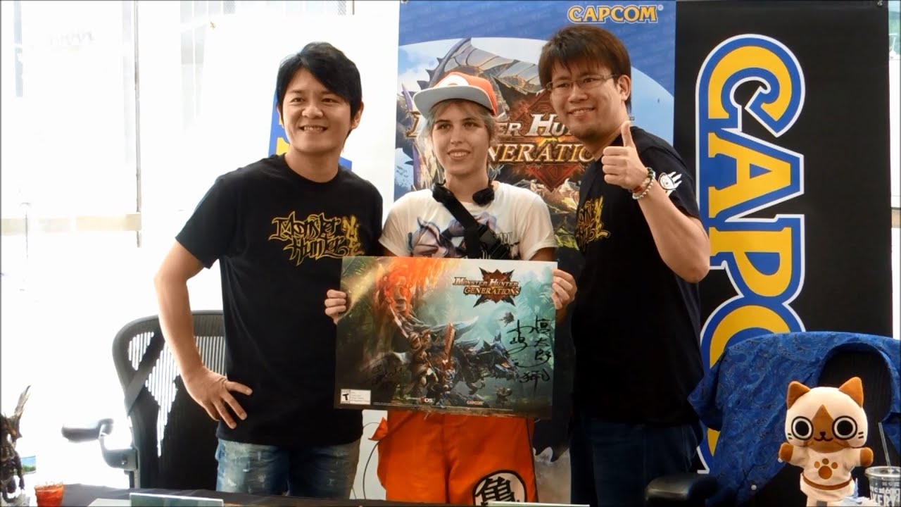 Monster Hunter Generations Launch Event at Nintendo NY (Ryozo Tsujimoto/Shintaro Kojima Appearances)