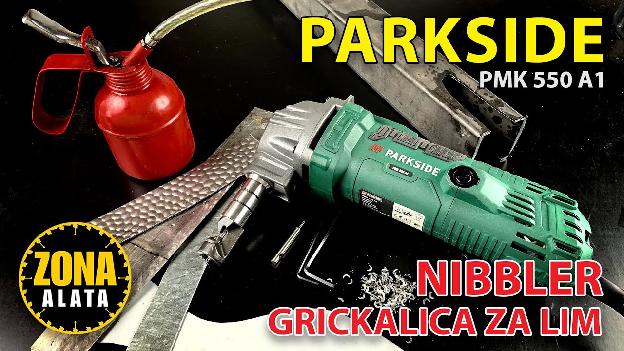 Parkside PMK 550 A1 - Zaboravite Makaze za Lim - Nibbler - Grickalica za lim - Recenzija TEST 4K