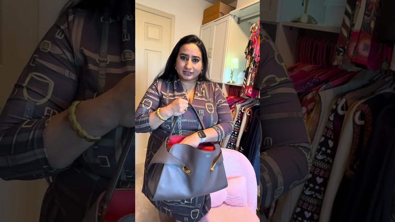 Ferragamo Hug soft bicolor shoulder bag # what’s the hype# Celebrity Fav 👜# The “It bag “💪👜