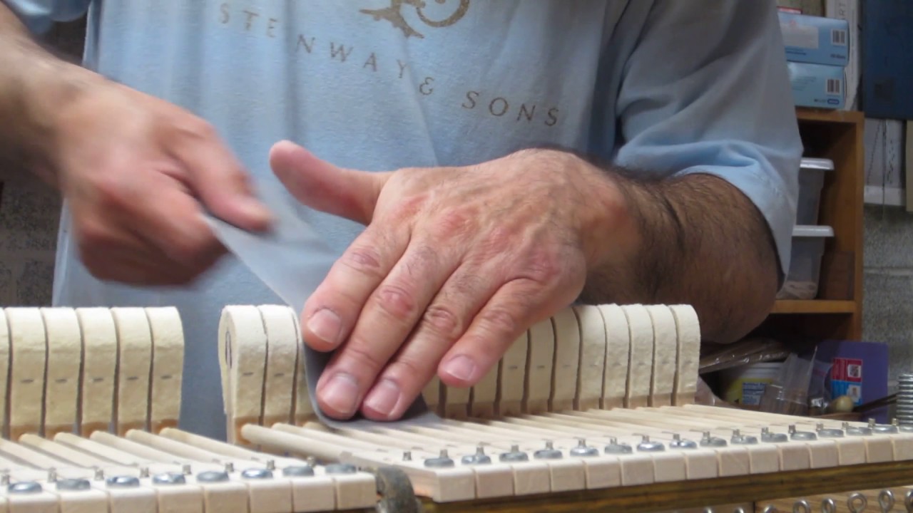 Основные принципы заточки молотка на рояле Steinway L-типа