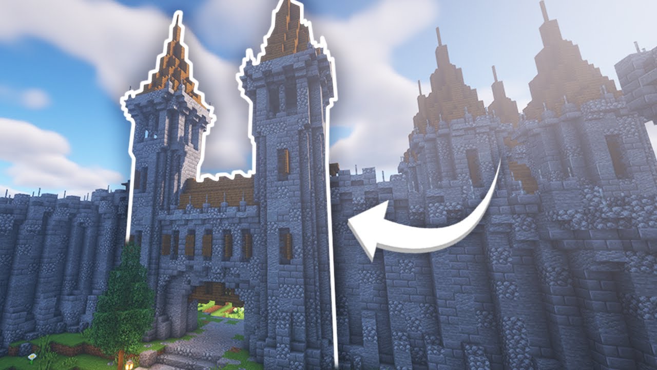 Minecraft Medieval Castle Entrance - Build Tutorial