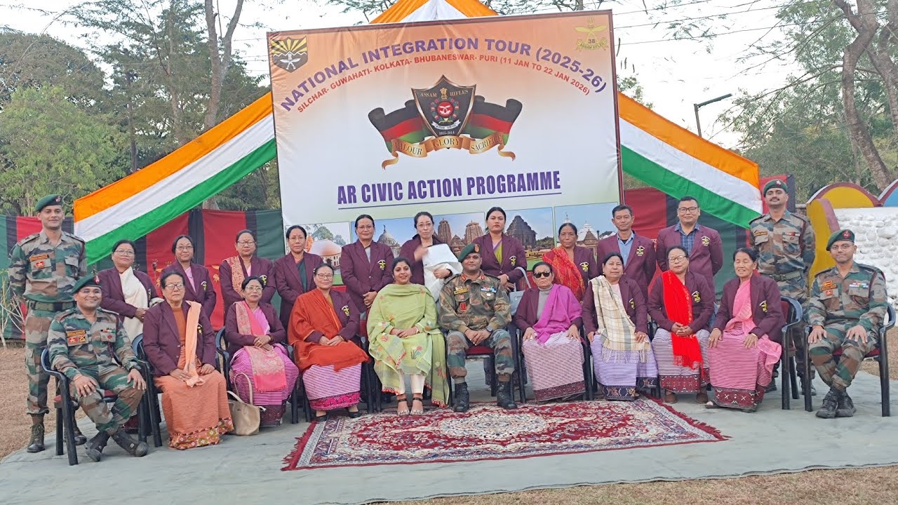 National Integration Tour 2025-2026 || Under Civic Action Programe, Org by 38 Assam Rifles, Jiribam