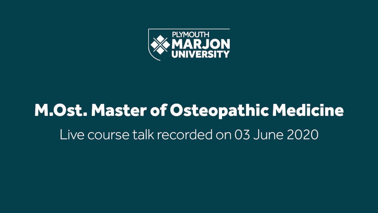M.Ost. Master of Osteopathic Medicine