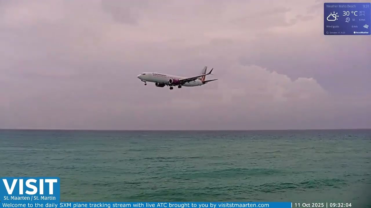LIVE SXM Airport October 11 ✈️ -  Maho Beach Sint Maarten