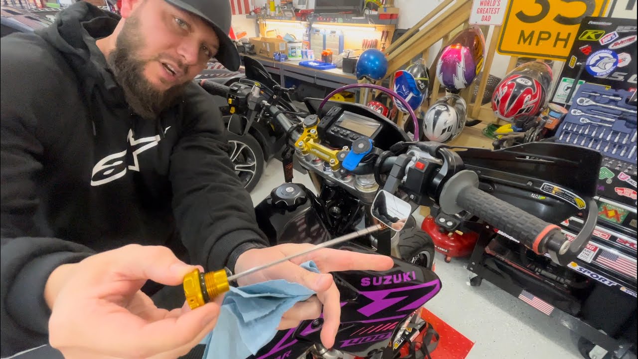 How I Check The Oil In The DRZ400. (Where did all my oil go?)